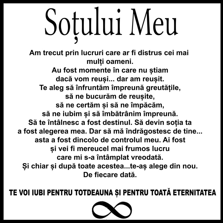 Brățară Infinit pentru El – "O Iubire Fără Sfârșit"